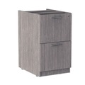 Office Filing Cabinets & Shelves | Alera ALEVA542822GY 15.63 in. x 20.5 in. x 28.5 in. Valencia Series Full Pedestal File Left or Right 2 Legal/Letter-Size File Drawers - Gray image number 1