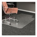 Office Chair Mats | Deflecto CM15113 RollaMat 36 in. x 48 in. Flat Lipped Medium Pile Carpet Frequent Use Chair Mat - Clear image number 10