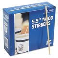 Coffee | AmerCareRoyal R810 5.5 in. Wood Coffee Stirrers (10000/Carton) image number 4