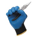 Cleaning Gloves | Ansell 40226 230 mm Length G40 Foam Nitrile Coated Gloves - Medium/Size 8, Blue (12 Pairs/Pack) image number 3