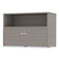 Office Desks & Workstations | Linea Italia LITUR604ASH Urban 35.25 in. x 15.25 in. x 23.75 in. 36 in. Credenza Bottom Pedestal - Ash image number 0