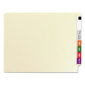 File Folders | Smead 34120 End Tab 11-pt Manila 2-Fastener Folders with Reinforced Straight Tabs - Letter Size/Manila (50/Box) image number 1