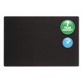  | Quartet 7683BK 36 in. x 24 in. Oval Office Fabric Bulletin Board - Black image number 2