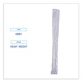 Cutlery | Boardwalk BWKKNIHWPPWIW Heavyweight Wrapped Polypropylene Knife - White (1000/Carton) image number 6