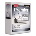 Binders | Cardinal 10340CB 4 in. Capacity 11 x 8.5 Premier Easy Open ClearVue Locking Slant-D Ring Binder - White image number 0