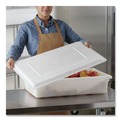 Cups and Lids | Rubbermaid Commercial FG350200WHT 26 in. x 18 in. Food/Tote Box Lids - White image number 3