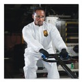 Safety & First Aid | Ansell 49105 A20 Breathable Particle Protection Coveralls with Zip Closure - Double Extra Large, White (24/Carton) image number 3