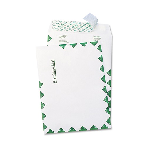 Envelopes & Mailers | Survivor QUAR1330 Tyvek First Class 6 x 9 14 lb. Lightweight Square Flap Catalog Mailers - White (100/Box) image number 0