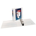 Binders | Avery 05604 3 Slant Rings 3 in. Capacity 11 in. x 8.5 in. Heavy-Duty Non Stick View Binder with DuraHinge - White image number 1