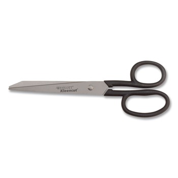 Westcott 19018 8 in. Long 3.75 in. Cut Length Straight Black Handle Kleencut Stainless Steel Shears