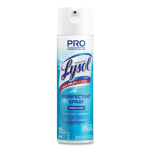 Disinfectants | Professional LYSOL Brand 36241-04675 19 oz. Aerosol Spray Fresh Disinfectant Spray image number 0