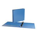 Binders | Universal UNV20733 11 in. x 8.5 in. 2 in. Capacity 3 Rings Slant D-Ring View Binder - Light Blue image number 2