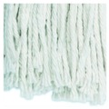 Just Launched | Boardwalk BWK224CCT 24 oz. Cotton Premium Cut-End Wet Mop Heads - White (12/Carton) image number 4