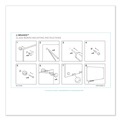 White Boards | U Brands 3971U00-01 35 in. x 35 in. Magnetic Glass Dry Erase Board Value Pack - Frosted White image number 5