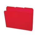 File Folders | Smead 10501 0.75 in. Expansion Top Tab Poly Colored File Folders - Red/Letter Size (24/Box) image number 2