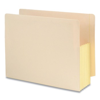 Smead 75174 5-1/4 in. Expansion End Tab File Pockets with Tyvek - Letter, Manila (10/Box)
