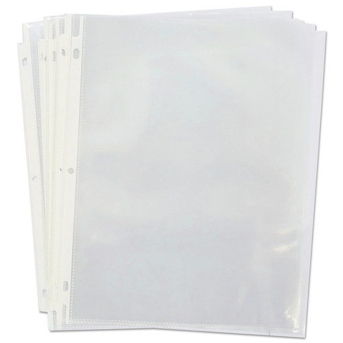 Sheet Protectors | Universal UNV21122 8-1/2 in. x 11 in. Standard Sheet Protector - Clear (200/Box) image number 0