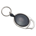 Label & Badge Holders | Advantus 75553 30 in. Extension Carabiner-Style Retractable ID Card Reel - Smoke (6/Pack) image number 0