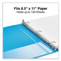 Binders | Universal UNV20703 11 in. x 8.5 in. 0.5 in. Capacity 3 Rings Slant D-Ring View Binder - Light Blue image number 7