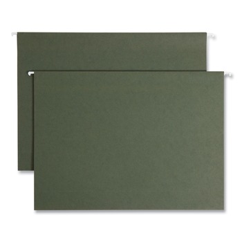 Smead 64379 3-in. Capacity Box Bottom Hanging File Folders - Legal, Standard Green (25/Box)
