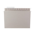 File Folders | Smead 64092 Letter Size 1/3-Cut Tabs TUFF Hanging Folders with Easy Slide Tab - Steel Gray (18/Box) image number 2