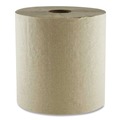 Paper Towels and Napkins | Boardwalk 6700R 8 in. x 700 ft. 1-Ply Hardwound Towel - Kraft (6/Carton) image number 1