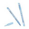 Pens | BIC GSM11 BLU Round Stic Xtra Life Medium 1 mm. Stick Ballpoint Pen - Blue Ink/Translucent Blue Barrel (1-Dozen) image number 1