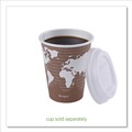 Cups and Lids | Eco-Products EP-ECOLID-8 EcoLid PLA Renewable/Compostable 8 oz Hot Cup Lids - White (800/Carton) image number 6