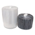 Food Trays, Containers, and Lids | Pactiv Corp. YEH899020000 10 in. x 10 in. x 3.38 in. Round ShowCake 2-Part Cake Container - Clear/Black (90/Carton) image number 1
