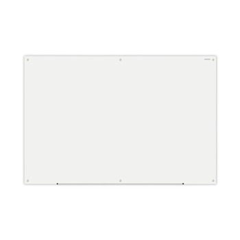 Universal UNV43234 72 in. x 48 in. Frameless Glass Marker Board - White Surface