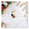 Bowls and Plates | SOLO MP6B-2054 Bare Eco-Forward 6 in. Diameter ProPlanet Seal Clay-Coated Paper Plate - White/Brown/Green (1000/Carton) image number 2