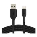 Electronic Adapters & Chargers | Belkin CAA002BT2MBK 6.6 ft. BOOST CHARGE Braided Apple Lightning to USB-A ChargeSync Cable - Black image number 0