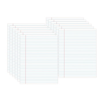 NOTEBOOKS AND PADS | Universal UNV11000 8.5 in. x 11 in. Glue Top Pads - Legal Rule, White (1 Dozen)