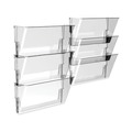 File Folders | Storex 70207U06C 16 in. x 4 in. x 7 in. Wall File - Legal Size/Clear image number 1