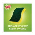 Sponges & Scrubbers | Scotch-Brite 426 4.5 in. x 2.7 in. 0.6 in. Thick Heavy-Duty Scrub Sponge - Yellow/Green (6/Pack) image number 6