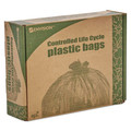 Trash Bags | Stout by Envision G3344B11 33 in. x 44 in. 39-Gallon 1.1 mil. Controlled Life-Cycle Plastic Trash Bags - Brown (40/Box) image number 4