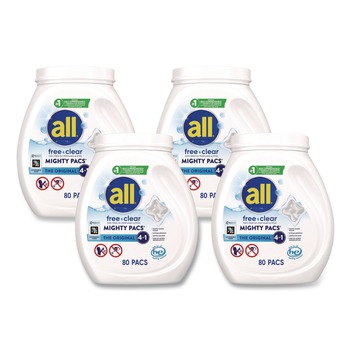 PRODUCTS | Dial 72613 47508 MIGHTY PACS Free Clear Laundry Detergent (4/Carton)
