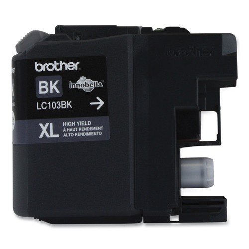 Just Launched | Brother LC103BK 600 Page-Yield LC103BK Innobella High-Yield Ink - Black image number 0