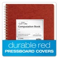 Notebooks & Pads | Ampad 22-157 11.75 in. x 9.25 in. Sheets 4 sq./in. Quadrille Rule Computation Book - Brown Cover image number 1