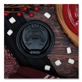 Just Launched | Dart 16RCLBLK Optima Reclosable Lid fits 12 - 24 oz. Hot Cups - Black (1000/Carton) image number 6