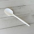 Cutlery | Boardwalk BWKSPOONMWPPIW 5.31 in. Mediumweight Wrapped Polypropylene Plastic Spoon Cutlery - White (1000/Carton) image number 2