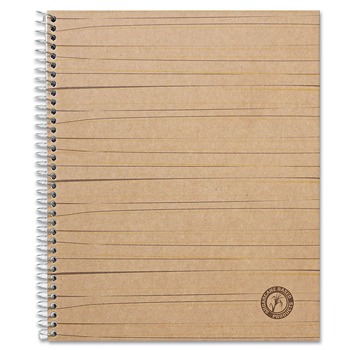 PAPER AND PRINTABLES | Universal UNV66208 11 in. x 8.5 in. 1-Subject Medium/College Rule Deluxe Sugarcane Based Notebooks - Brown Kraft Cover