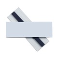 Labels | C-Line 87820 6 in. x 2 in. Side Load Magnetic Label Holders - Clear (10/Pack) image number 1