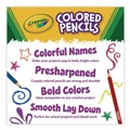 Pencils | Crayola 684036 3.3 mm 2B Short-Length Colored Pencil Set - Assorted Lead and Barrel Colors (36/Set) image number 9
