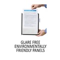 Binders | Durable 561201 InstaView Expandable Desktop Reference System with 10 Panels - Black/White image number 8
