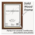 Office Decor | NuDell 15815 8.5 in. x 11 in. Solid Oak Hardwood Frame - Walnut Finish image number 1