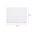 White Boards | Universal UNV43911 11.75 in. x 8.75 in. Penmanship Ruled Lap/Learning Dry-Erase Board - White Surface (6/Pack) image number 5