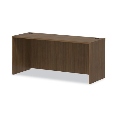 Office Desks & Workstations | Alera ALEVA256624WA Valencia Series 65 in. x 23.63 in. x 29.5 in. Credenza Shell - Modern Walnut image number 0