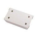 Food Trays, Containers, and Lids | Pactiv Corp. NOB02W EarthChoice OneBox 9 in. x 4.85 in. x 2 in. 55 oz. Paper Box - White (100/Carton) image number 2