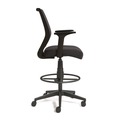 Office Chairs | Alera ALEWX46BME17 27.95 in. to 33.66 in. Seat Height Supports Up to 275 lbs. Mesh Back Wessex Drafting Stool - Black image number 2
